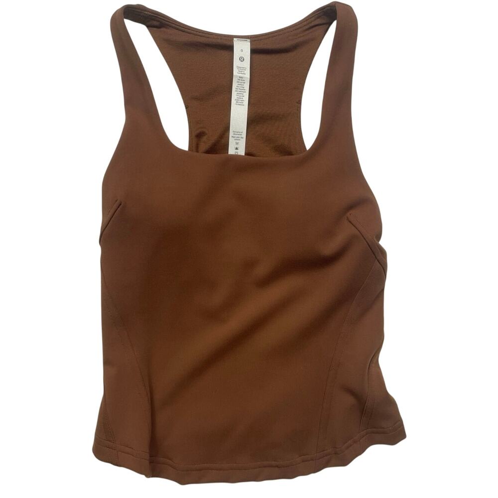 Brown Racerback Tank Top - Unbranded